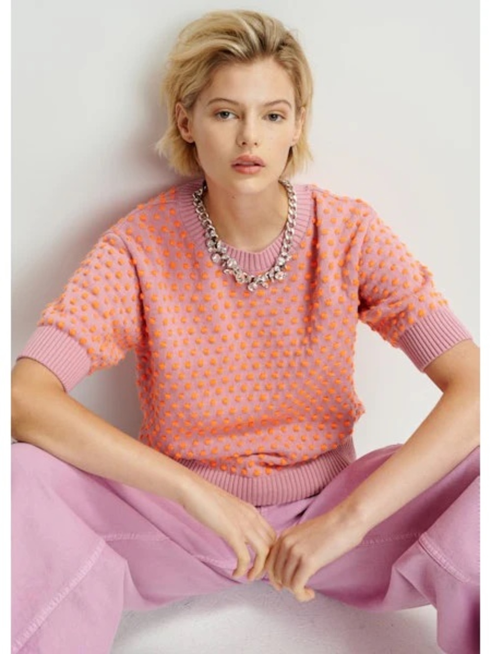 Essential Antwerp Polkadot Knit Top